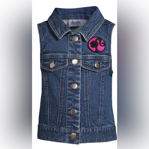 Barbie Denim Vest for Girl ๐ง๐๐๐๐ - Picture 2 of 6